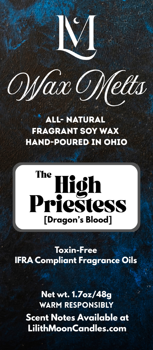 The High Priestess Dragon's Blood Incense-Inspired Fragrant Soy Wax Melt Bar (1.7oz/48g)