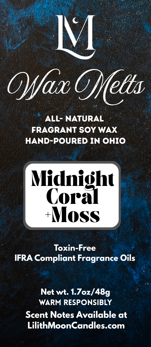 Midnight Coral + Moss Fragrant Soy Wax Melt Bar (1.7oz/48g)