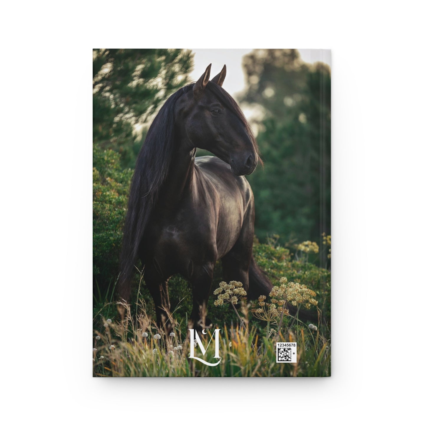 Real Kladrubian Horse Photograph Soft-Touch Matte Hard Cover Journal