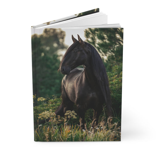 Real Kladrubian Horse Photograph Soft-Touch Matte Hard Cover Journal