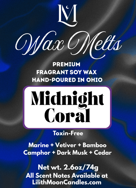 Midnight Coral Premium Fragrant Soy Wax Melt Bar (2.6oz/74g)