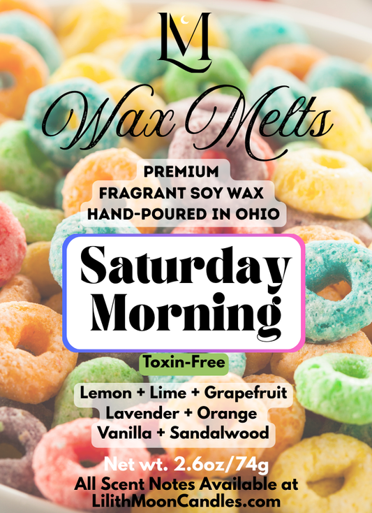 Saturday Morning (Fruit Loops inspired) Premium Fragrant Soy Wax Melt Bar (2.6oz/74g)