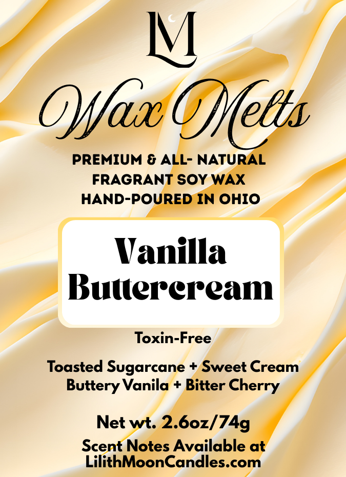 Vanilla Buttercream Premium Fragrant Soy Wax Melt Bar (2.6oz/74g)
